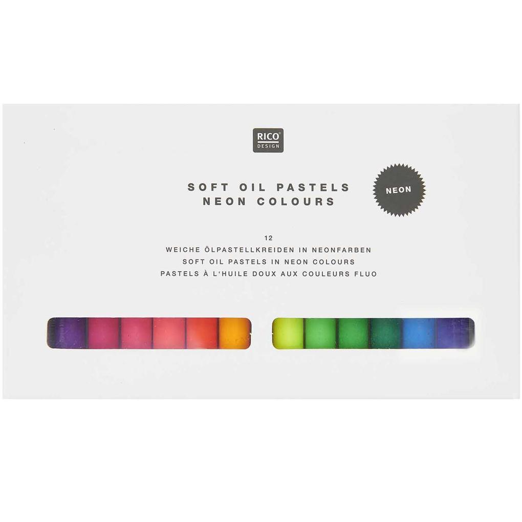 Ölpastellkreide Neonfarben 12 Farben