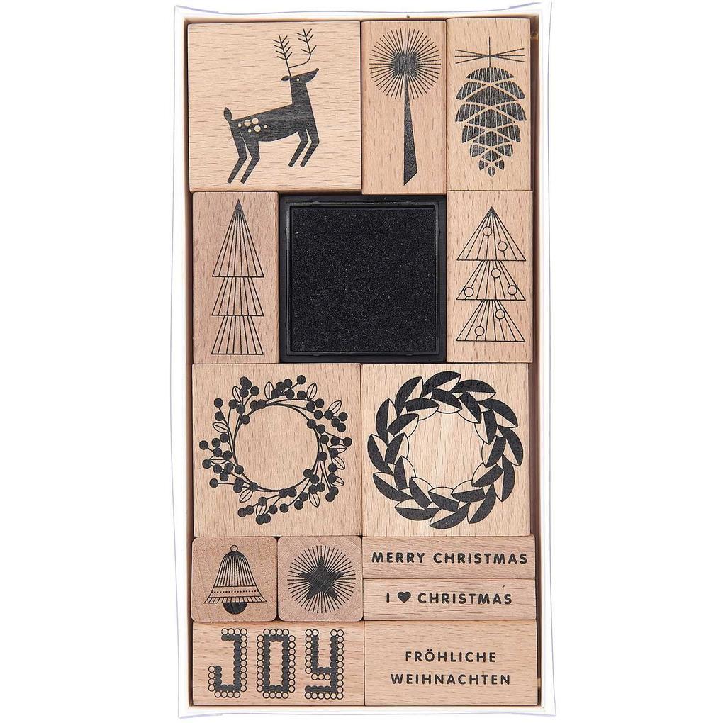 Stempelset I love Christmas FSC 100% 13 Stempel