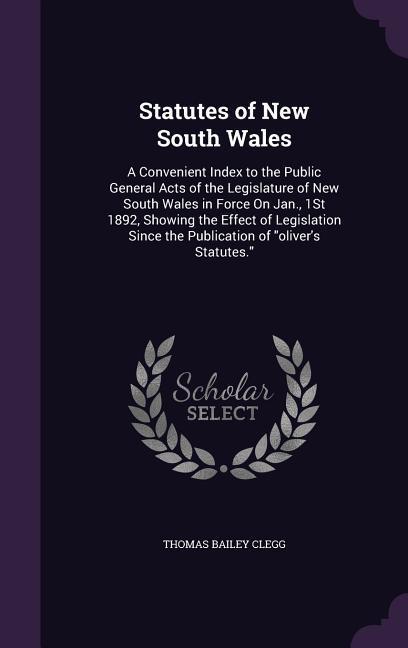 Statutes of New South Wales