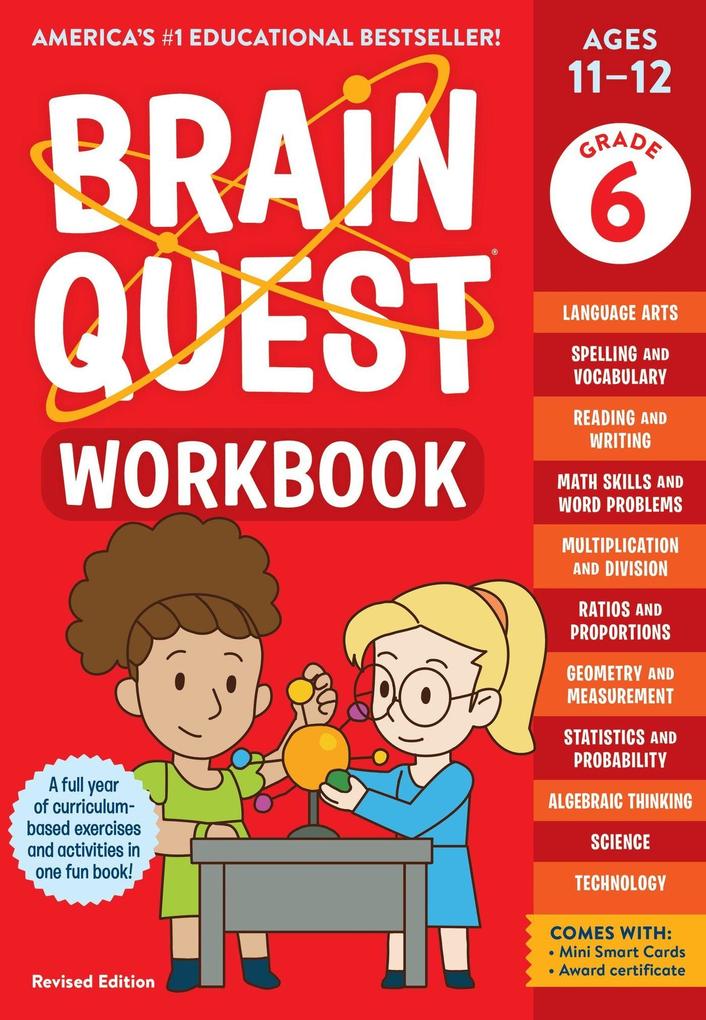 Workman Publishing Brain Quest Workbook, 6th Grade Revised Edition