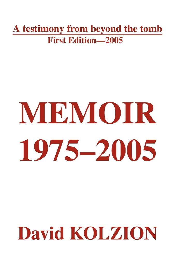 Memoir 1975-2005