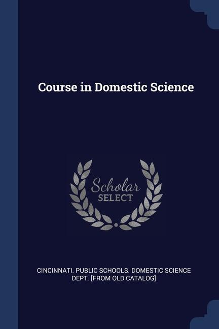 Course in Domestic Science