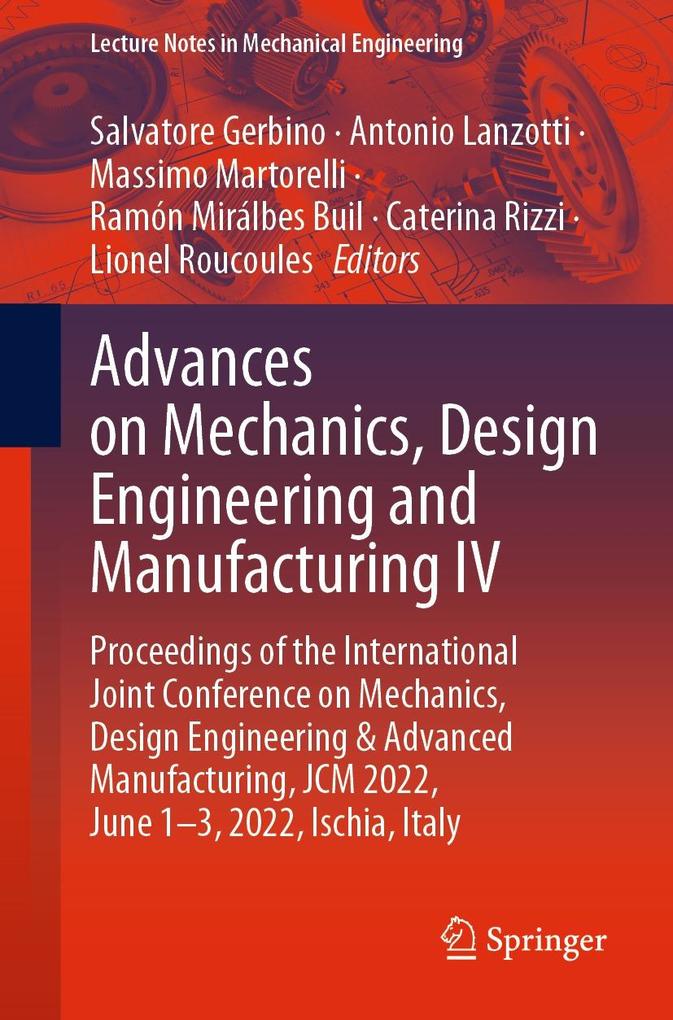 Advances on Mechanics Design Engineering and Manufacturing IV
