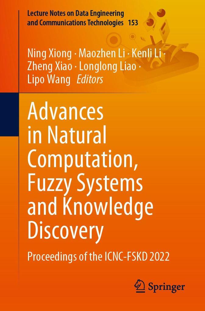 Advances in Natural Computation Fuzzy Systems and Knowledge Discovery
