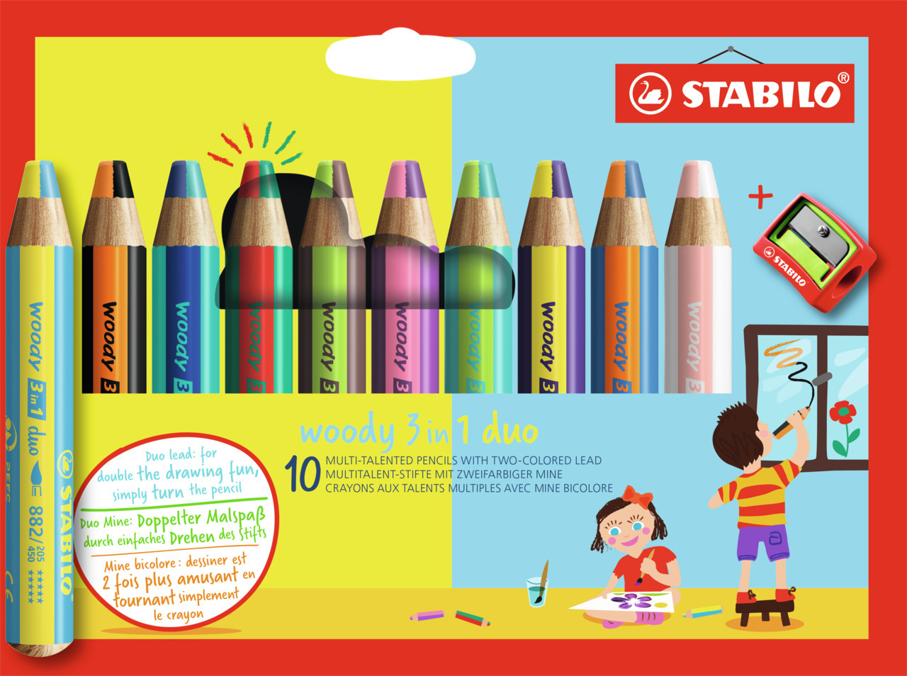 STABILO Malstift "Woody 3 in 1"