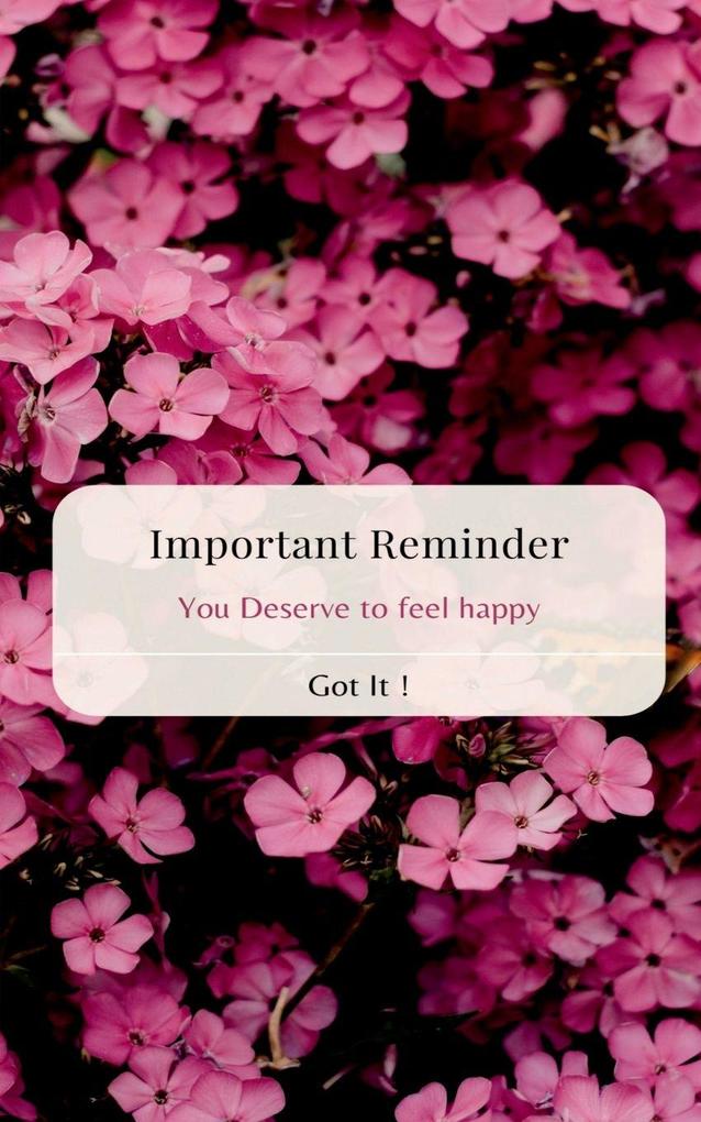 Important Reminder