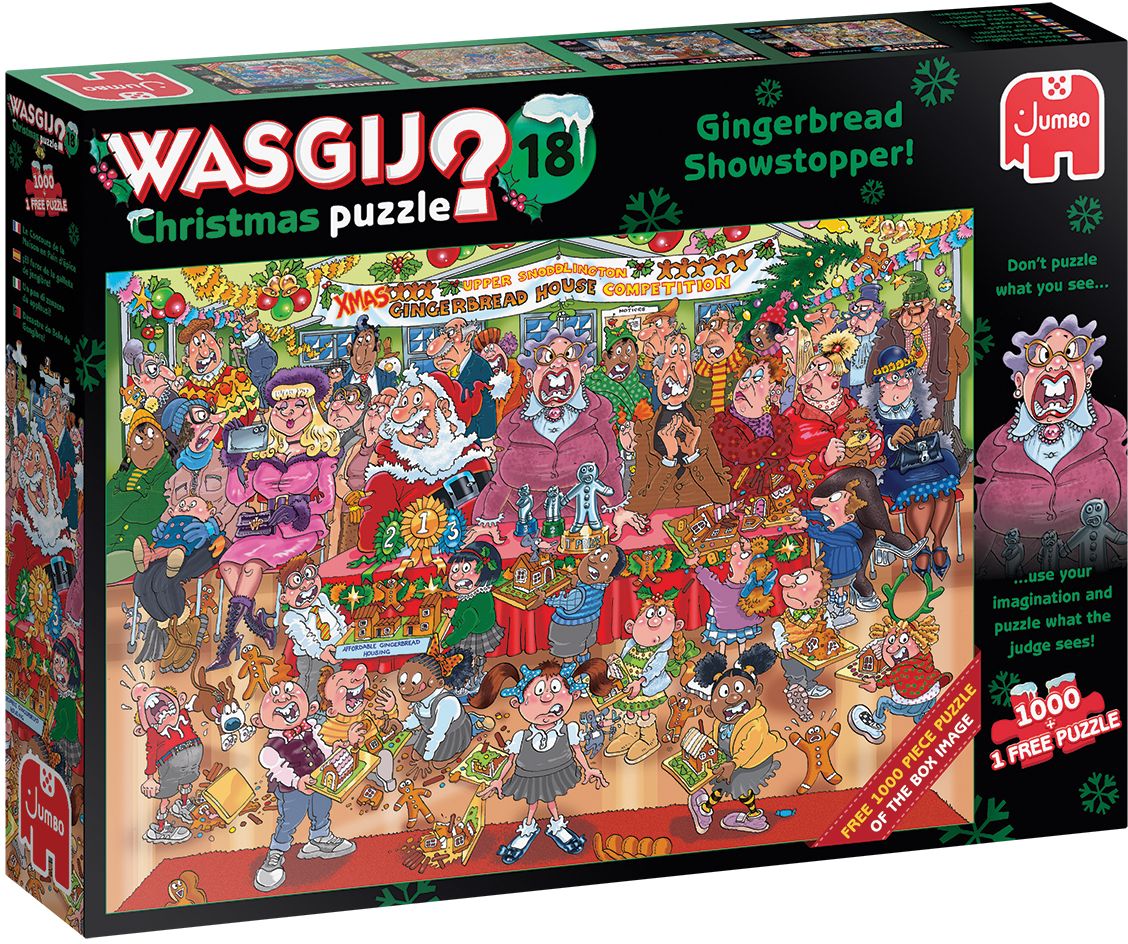 Jumbo Spiele - Wasgij Christmas 18 - Lebkuchen Showstopper 1000 Teile