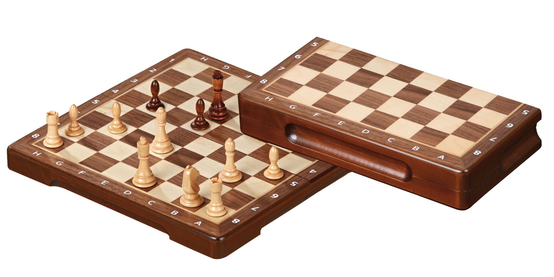 Philos 2724 - Schachset Schach-Kassette Holz Feld 25mm