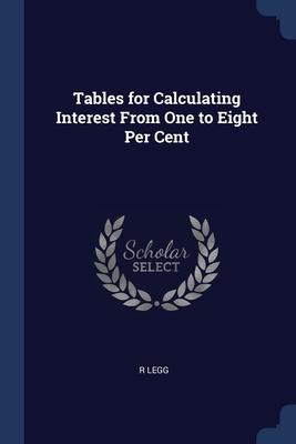Tables for Calculating Interest From One to Eight Per Cent