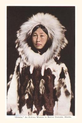 Vintage Journal Obleka Indigenous Alaskan Woman in Native Costume