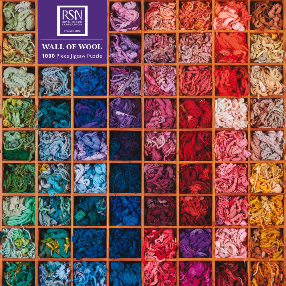 Adult Sustainable Jigsaw Puzzle: Royal School of Needlework: Wall of Wool