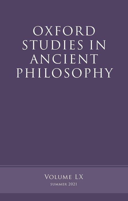 Oxford Studies in Ancient Philosophy Volume 60