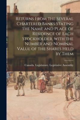 Returns From the Several Chartered Banks Stating the Name and Place of Residence of Each Stockholder With the Number and Nominal Value of the Shares