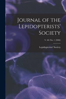 Journal of the Lepidopterists‘ Society; v. 60: no. 1 (2006)