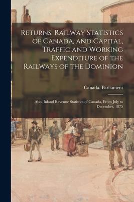 Returns. Railway Statistics of Canada and Capital Traffic and Working Expenditure of the Railways of the Dominion; Also Inland Revenue Statistics o
