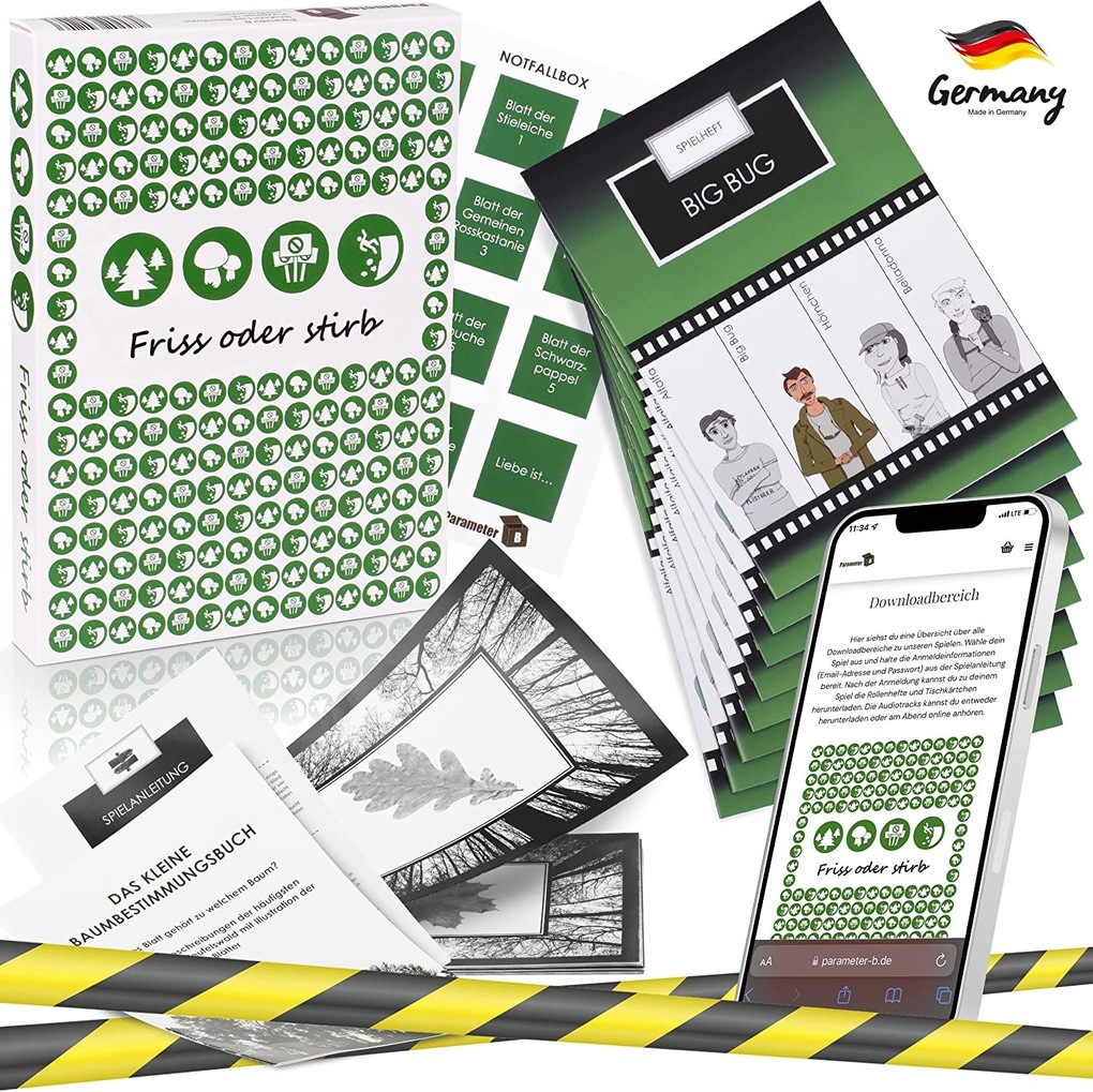 Pegasus PARPB005 - Parameter B Friss oder stirb Krimi-Dinner Spiel Schwiegigkeit 4/5