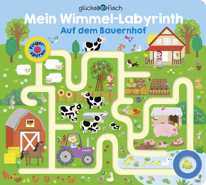 Image of Glücksfisch: Mein Wimmel-Labyrinth: Auf dem Bauernhof