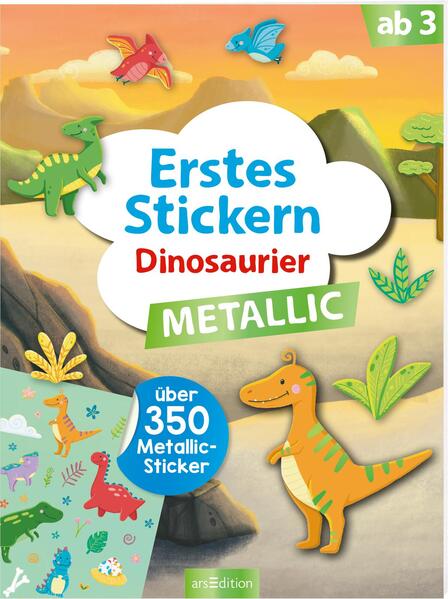 Image of Erstes Stickern Metallic - Dinosaurier