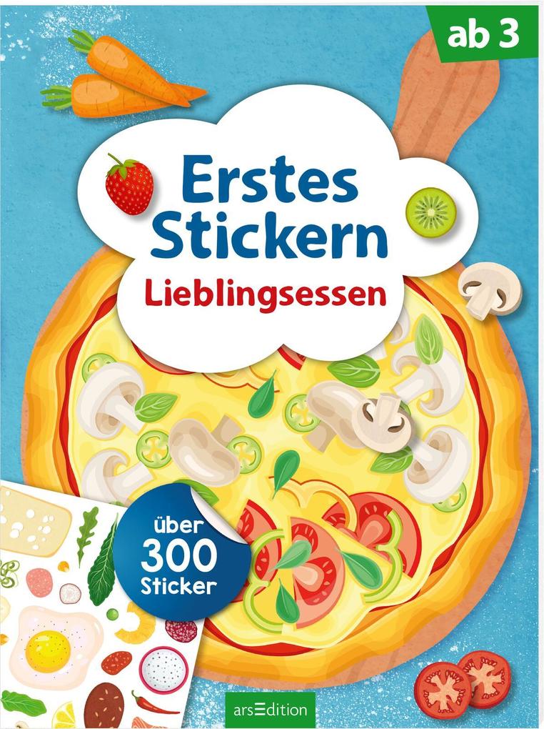 Erstes Stickern – Lieblingsessen: Über 300 Sticker | Erstes Stickerheft für Kindergartenkinder ab 3 Jahren - Bild 5
