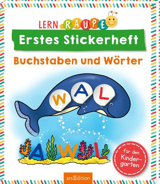 Image of Lernraupe - Erstes Stickerheft - Buchstaben und Wörter