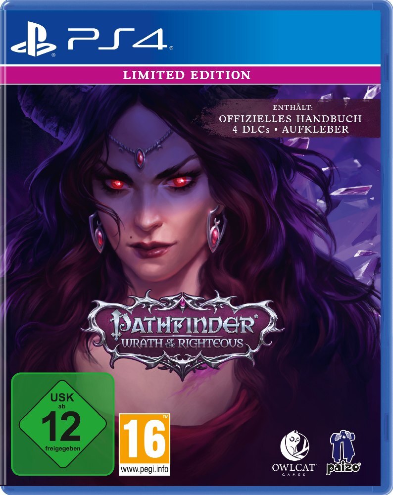 Pathfinder: Wrath of the Righteous Limited Edition 1 PS4-Blu-Ray-Disc