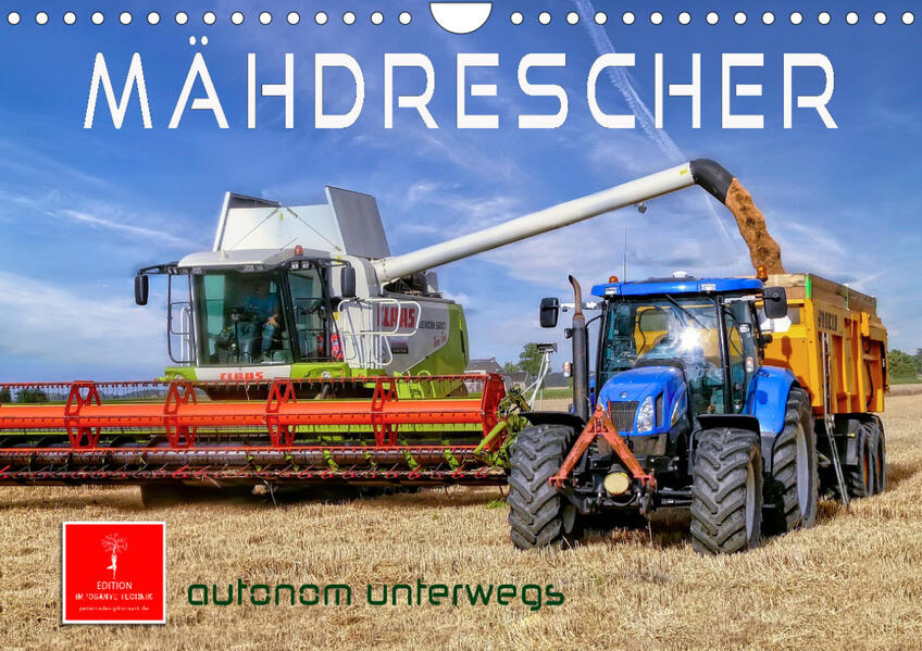 Image of Mähdrescher - autonom unterwegs (Wandkalender 2023 DIN A4 quer)