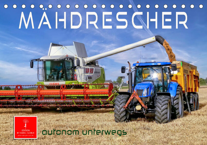 Image of Mähdrescher - autonom unterwegs (Tischkalender 2023 DIN A5 quer)