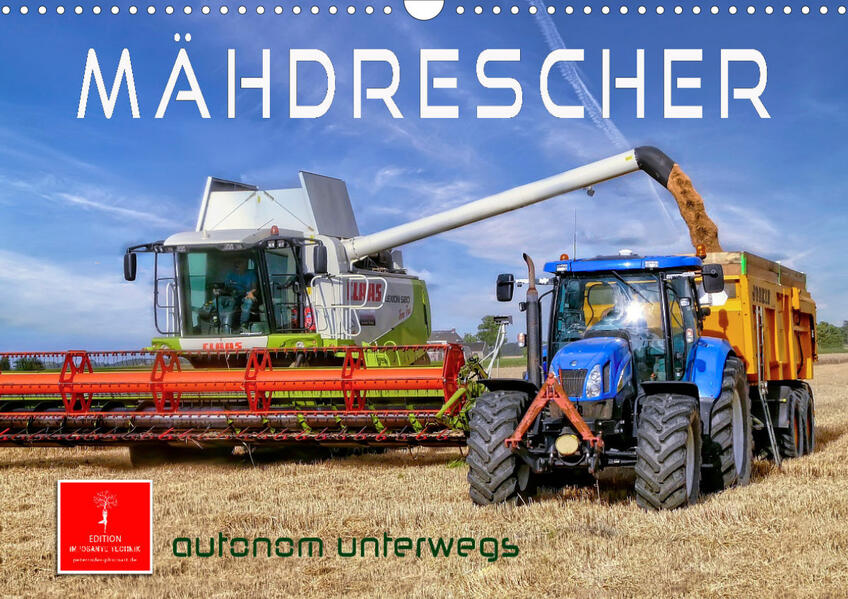 Image of Mähdrescher - autonom unterwegs (Wandkalender 2023 DIN A3 quer)