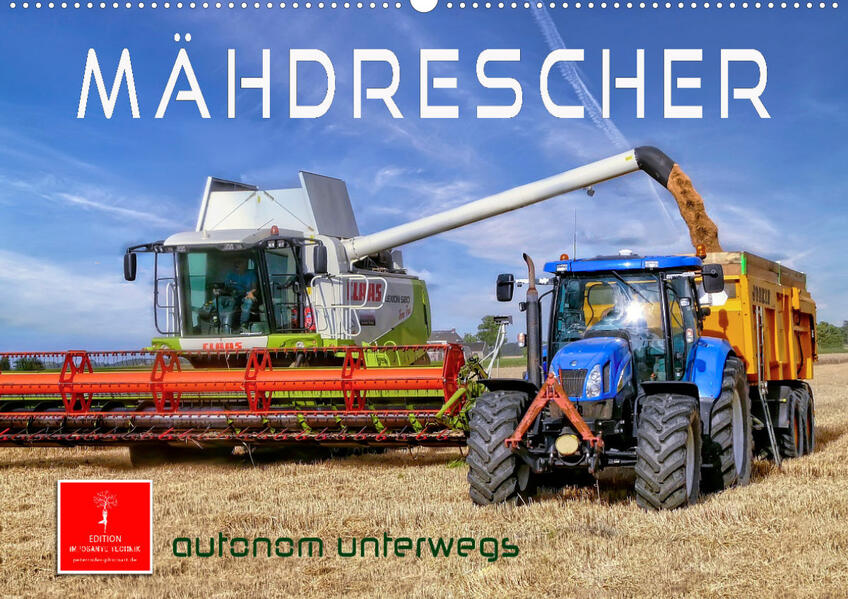 Image of Mähdrescher - autonom unterwegs (Wandkalender 2023 DIN A2 quer)