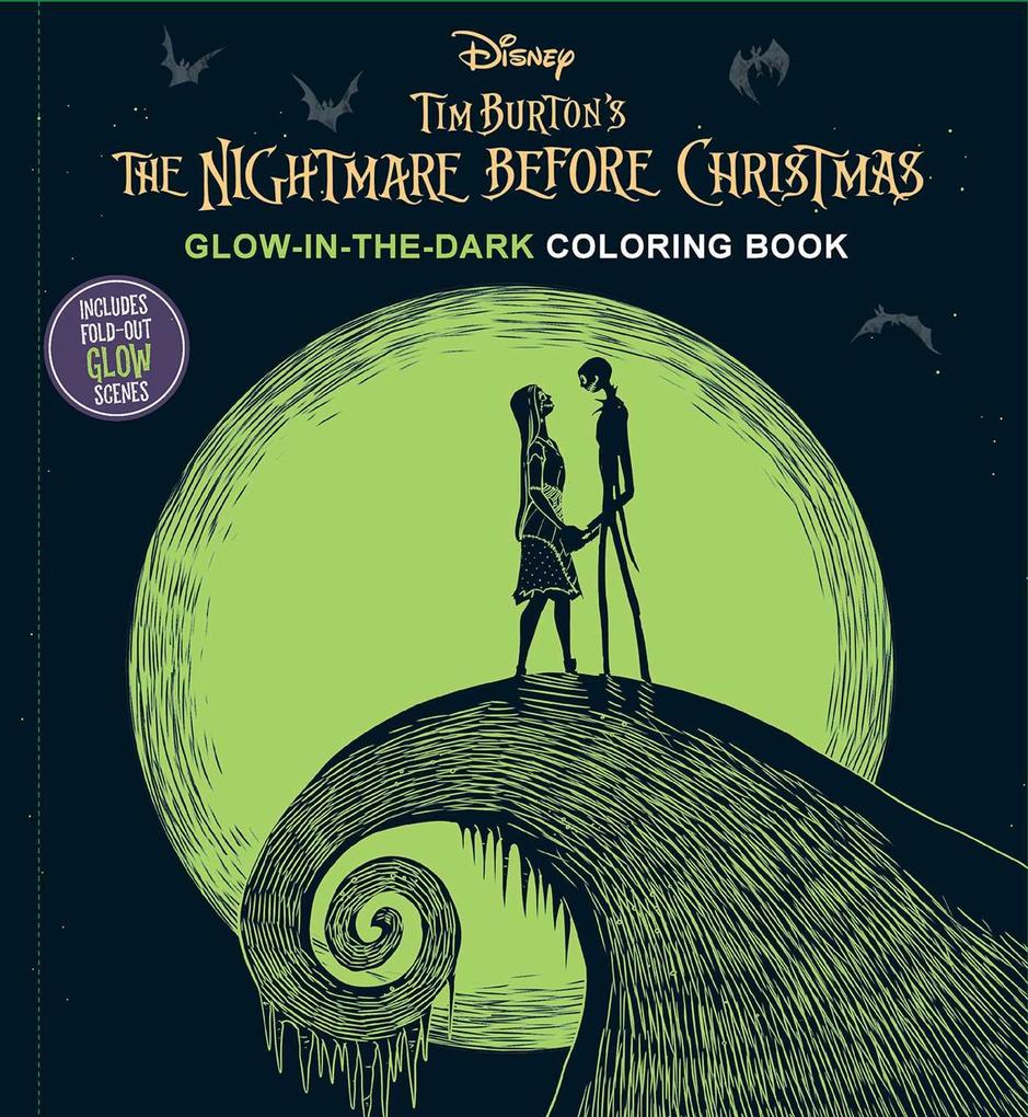 Disney Tim Burton‘s the Nightmare Before Christmas Glow-In-The-Dark Coloring Book