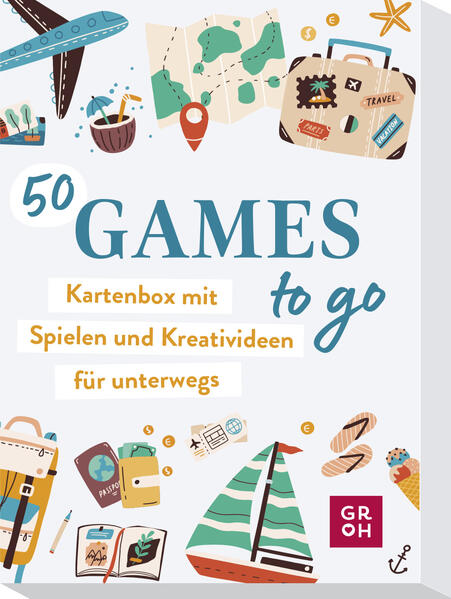 50 Games to go - Kartenbox mit vielen Spielen und Kreativideen für unterwegs