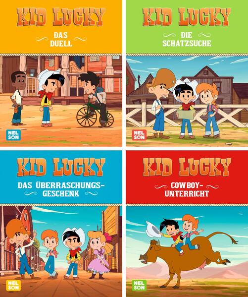 Nelson Mini-Bücher: Kid Lucky 1-4
