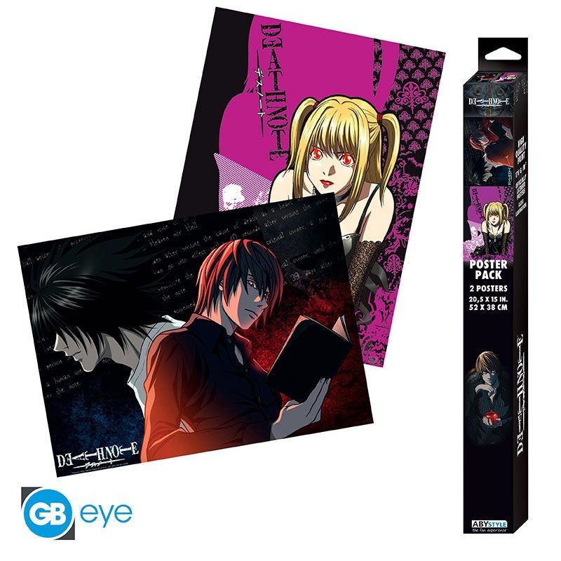 Abysse Deutschland Death Note Set 2 Chibi Posters - L Vs Light & Misa (52x38)