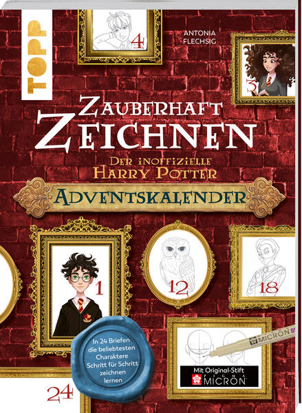 Zauberhaft Zeichnen. Der inoffizielle Harry Potter Adventskalender (Mängelexemplar)