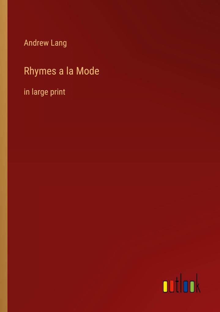 Rhymes a la Mode