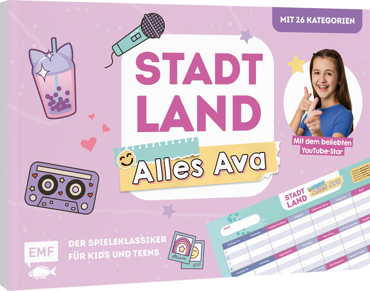 Stadt Land Alles Ava - Der Spieleklassiker für Kids und Teens