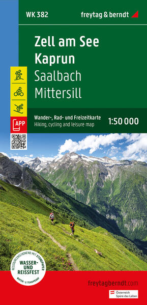 Zell am See - Kaprun Wander- Rad- und Freizeitkarte 1:50.000 freytag & berndt WK 382