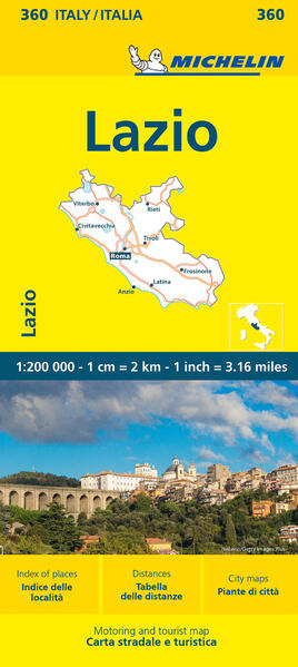 Lazio - Michelin Local Map 360