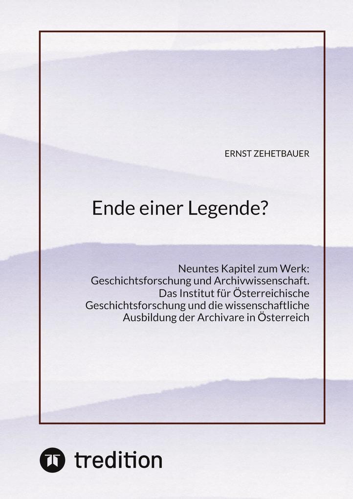 Ende einer Legende? - Ernst Zehetbauer