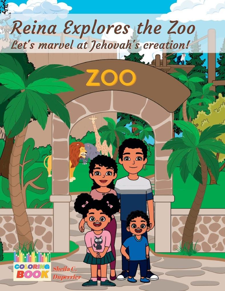Reina Explores the Zoo - Coloring Book