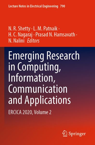 Emerging Research in Computing Information Communication and Applications