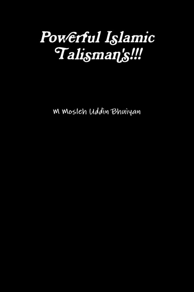 Powerful Islamic Talisman's!!!