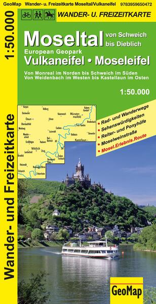 Moseltal Vulkaneifel Moseleifel Wander- und Freizeitkarte