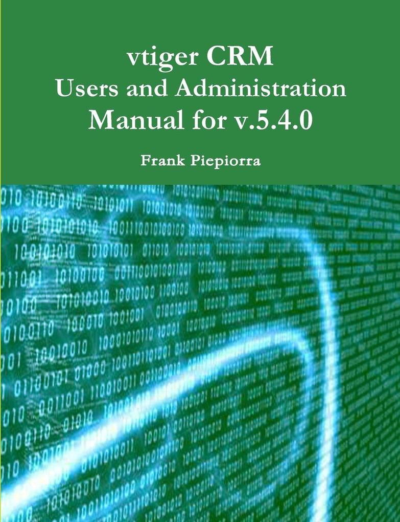 Manual for vtiger CRM v5.4.0