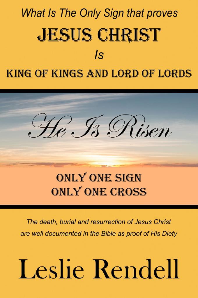 Only One Sign (Bible Studies #24)