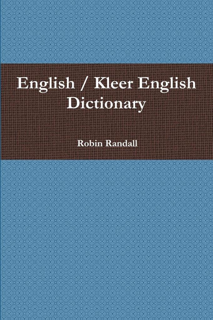 English / Kleer English Dictionary