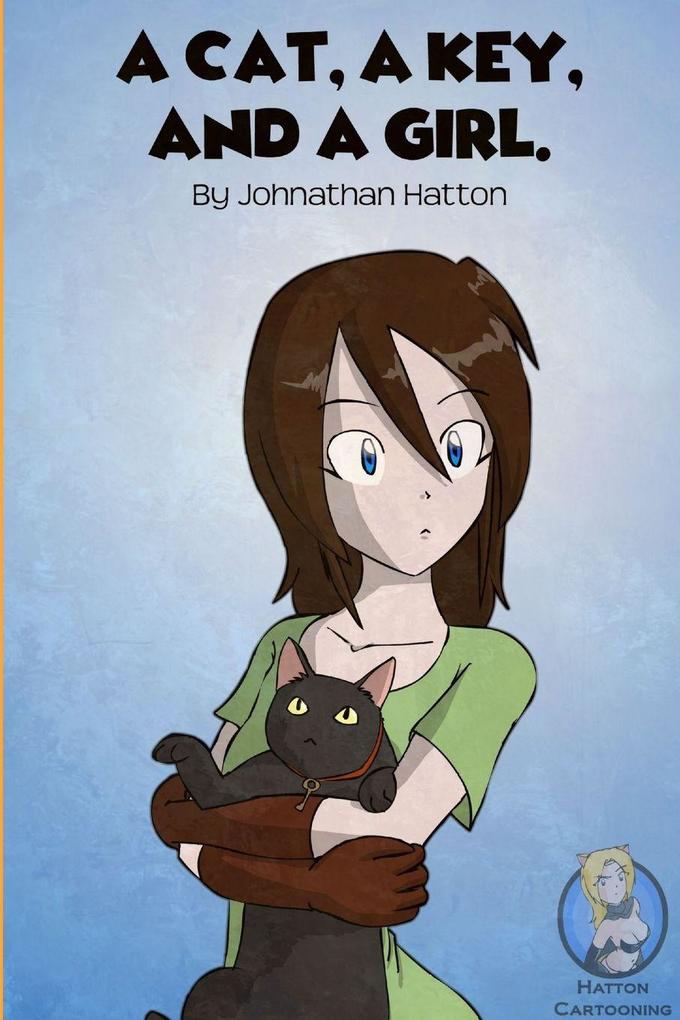 A Cat a Key and a Girl.