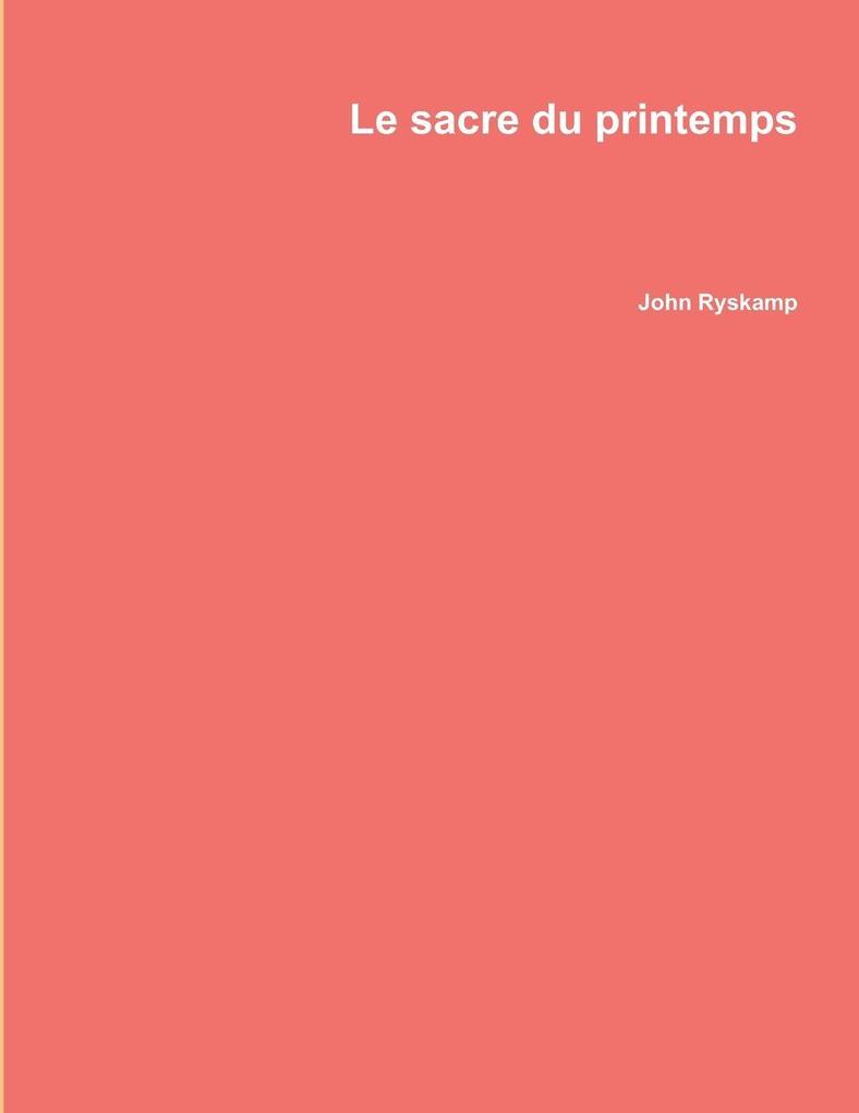 Le sacre du printemps