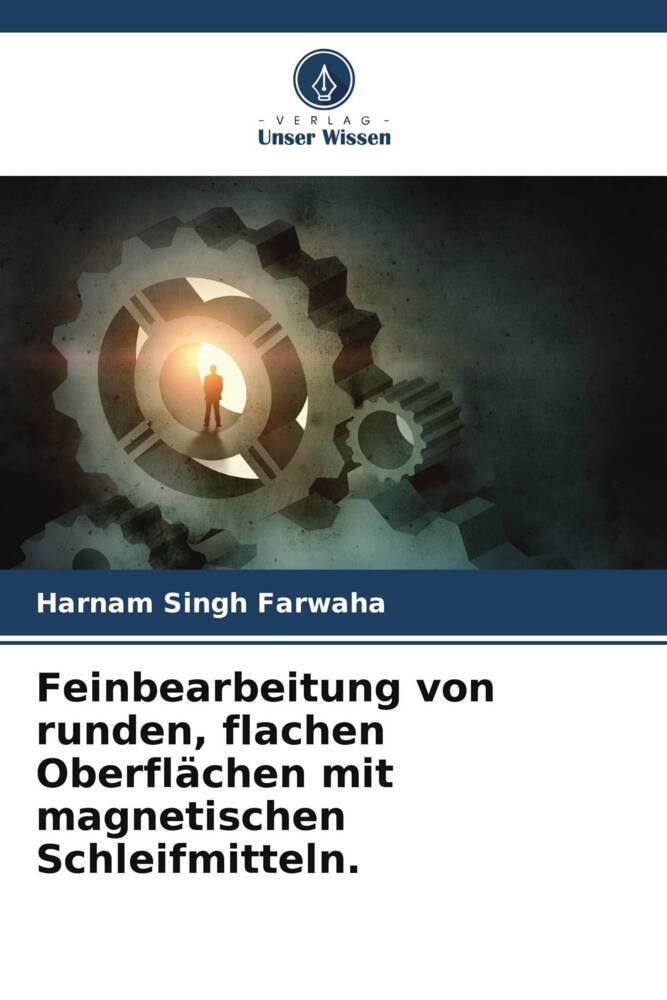 Feinbearbeitung von runden flachen Oberflächen mit magnetischen Schleifmitteln.