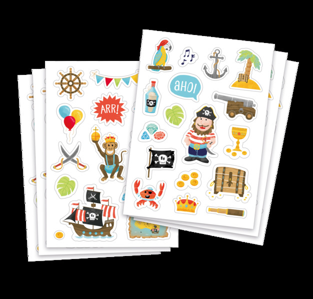Sticker-Set Pirat